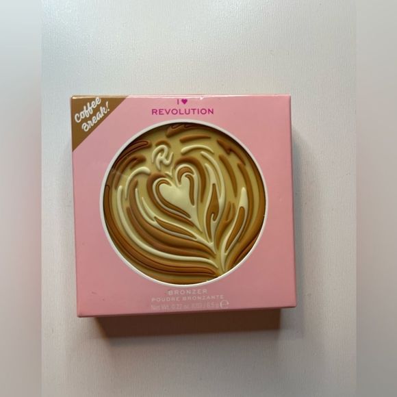 🛍️4/$35🛍️ I ❤️ Revolution “Coffee Break” Bronzer in Shade ~ Latte - Picture 1 of 4